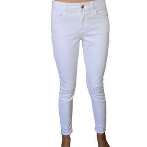 Old Navy GUC Midrise Super Skinny Rockstar Jeans Bright White Coastal Cowgirl De